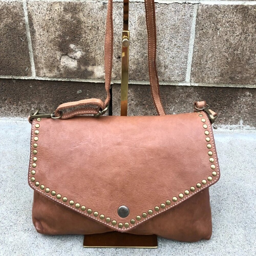 COSTANZA ROTA Leather Purse Crossbody Bag Brown Italian Designer